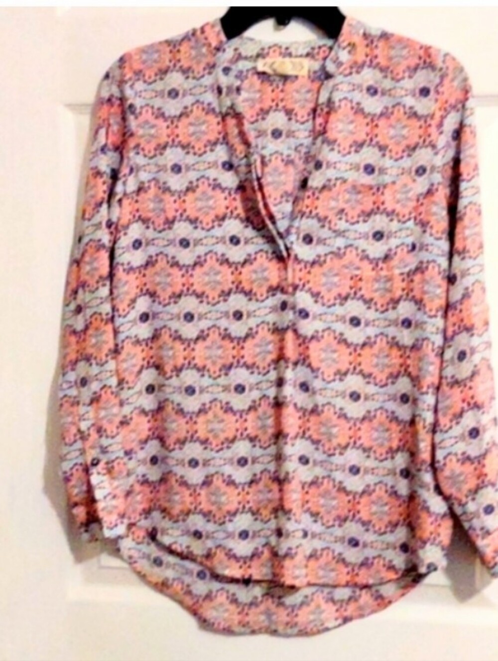Pink Rose multicolor blouse XS